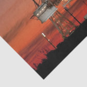 Red Sky for Space Shuttle Atlantis Start Seidenpapier (Detail)