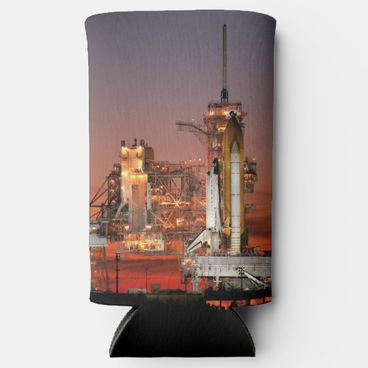 Red Sky for Space Shuttle Atlantis Start Selters Dosenkühler (Vorderseite)