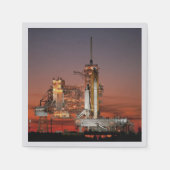 Red Sky for Space Shuttle Atlantis Start Serviette (Vorderseite)