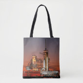 Red Sky for Space Shuttle Atlantis Start Tasche (Vorderseite)