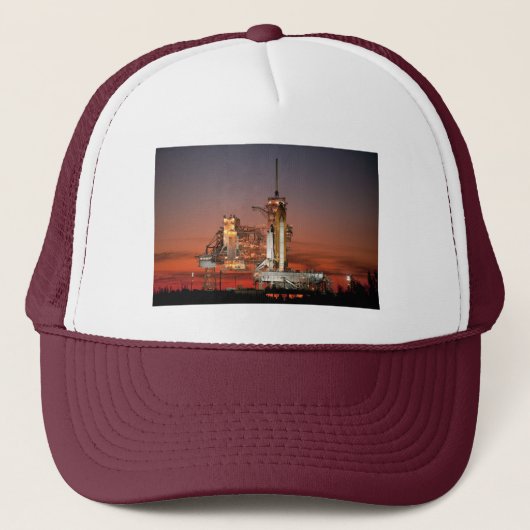 Red Sky for Space Shuttle Atlantis Start Truckerkappe (Vorderseite)