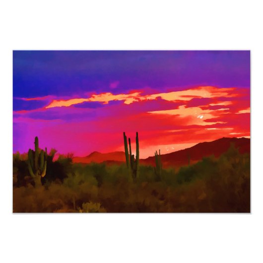Red Sky in der Nacht Fotodruck (Vorne)