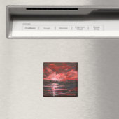 Red Sky in der Nacht Magnet (In Situ (Geschirrspüler))