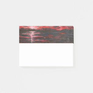 Red Sky in der Nacht Post-it Klebezettel
