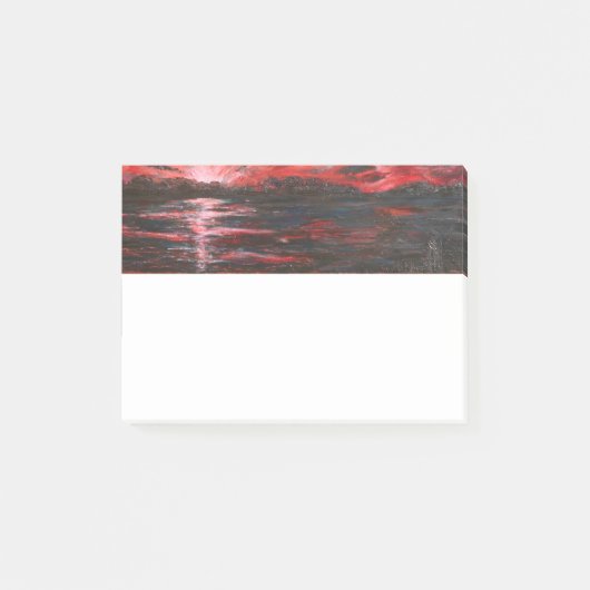 Red Sky in der Nacht Post-it Klebezettel (Vorderseite)