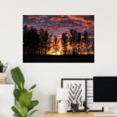 Red Sky in Night Poster (Heimbüro)