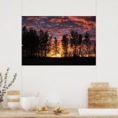 Red Sky in Night Poster (Küche)