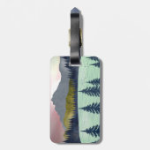 Red Sky Lake Landschaft Gepäckanhänger (Rückseite vertikal)