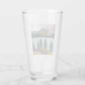 Red Sky Lake Landschaft Glas (Rückseite)