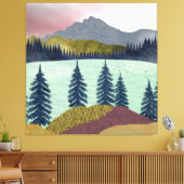Red Sky Lake Landschaft Leinwanddruck (Insitu (Wohnzimmer))