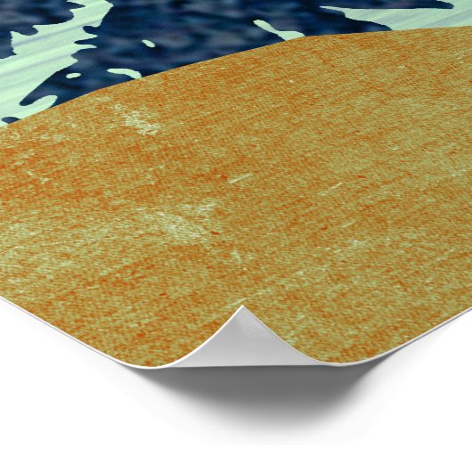 Red Sky Lake Landschaft Poster (Ecke)