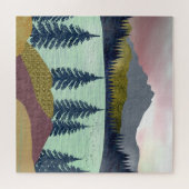 Red Sky Lake Landschaft Puzzle (Horizontal)