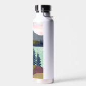 Red Sky Lake Landschaft Trinkflasche (Links)