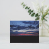 Red Sky Postcard Postkarte (Stehend Vorderseite)