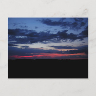 Red Sky Postcard Postkarte