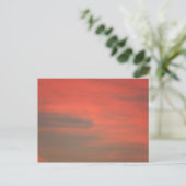 Red Sky Postcard Postkarte (Stehend Vorderseite)