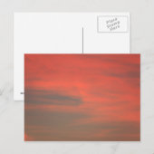 Red Sky Postcard Postkarte (Vorne/Hinten)