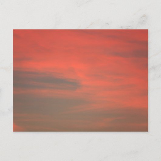 Red Sky Postcard Postkarte (Vorderseite)