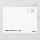 Red Sky Ravens und Castle Postcard Postkarte (Rückseite)