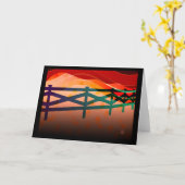 Red Sky Shepherd Card Karte (Gelbe Blume)