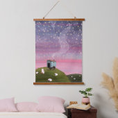 Red Sky Wandteppich Mit Holzrahmen (Schlafzimmer)