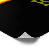 Red Skyscape #Banthebomb Politischer Widerstand Poster (Ecke)