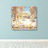 Red Sleigh House, Winter | Lawren Harris | Leinwanddruck (Insitu (Holzboden))