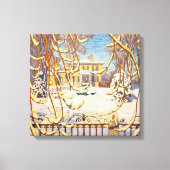 Red Sleigh House, Winter | Lawren Harris | Leinwanddruck (Vorderseite)