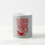 Red Sleigh Rides Holiday Kaffeetasse (Mittel)