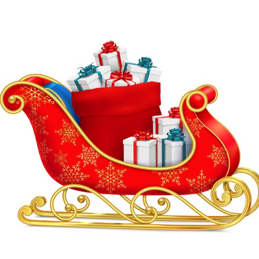 Red Sleigh Stone Untersetzer