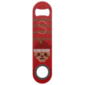 Red Sloth Weihnachtsfeiertag Bar Key Flaschenöffne (Rückseite)