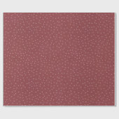 Red Small Dot Geschenkpapier (Flach)