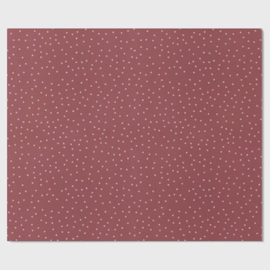 Red Small Dot  Geschenkpapier (Flach)