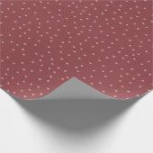 Red Small Dot  Geschenkpapier (Ecke)
