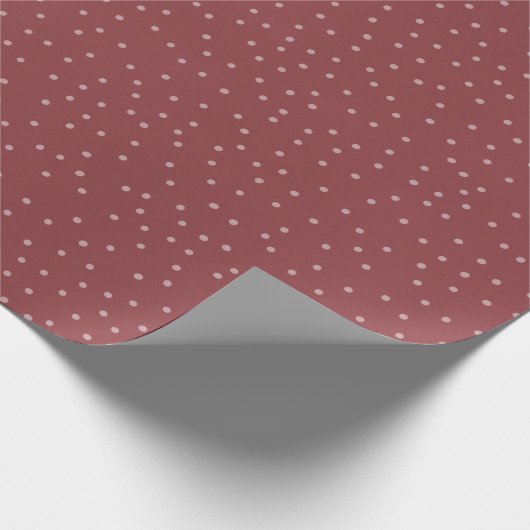 Red Small Dot  Geschenkpapier (Ecke)
