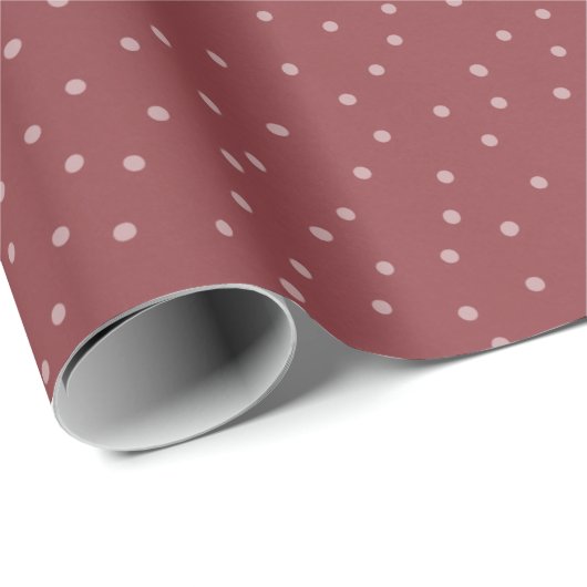 Red Small Dot Geschenkpapier (Rolleneckpunkt)