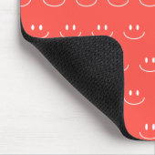 Red Smile Pattern Mouse Pad Mousepad (Ecke)