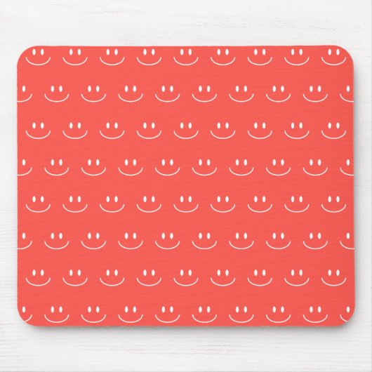 Red Smile Pattern Mouse Pad Mousepad (Vorne)