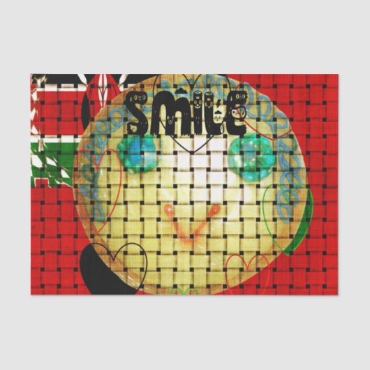 Red Smile Tissue Seidenpapier (Vorderseite)