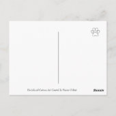 Red Smooth Hair Dackel Tiny Blume Danke Postkarte (Rückseite)