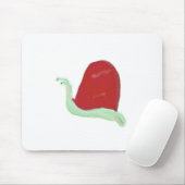 Red Snail Mouse Pad Mousepad (Mit Mouse)