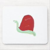 Red Snail Mouse Pad Mousepad (Vorne)