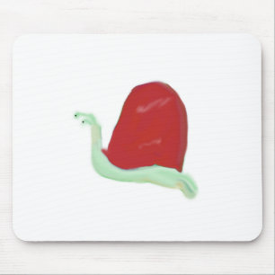 Red Snail Mouse Pad Mousepad