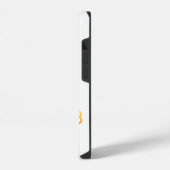 Red Snake on a Golden Blume" | Einzigartig und lux iPhone Hülle (Linke Seite)