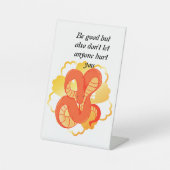 Red Snake on a Golden Blume" | Einzigartig und lux Sockelschild (Vorderseite)