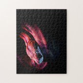 Red Snake on Black - HD Foto Puzzle (Vertikal)