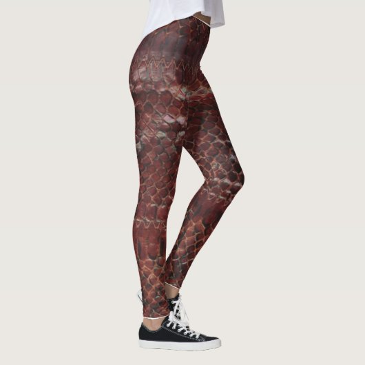 Red Snake Scales Leggings (Rechts)