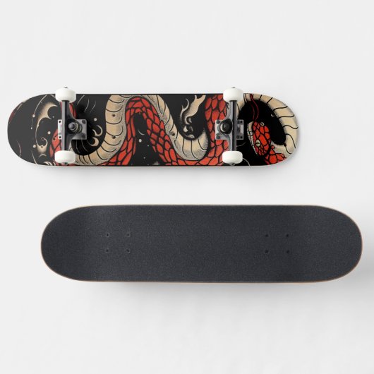 Red Snake Skateboard (Horizontal)