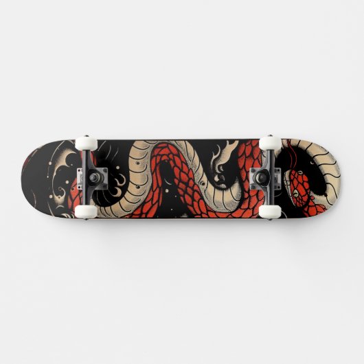 Red Snake Skateboard (Horizontal)