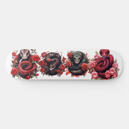 Red Snake Skateboard (Horizontal)